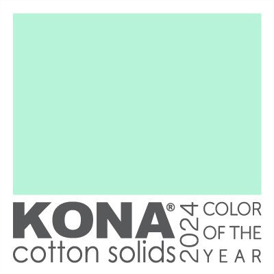 Kona Cotton Solid in Julep Green - K001-2018 - KONA COLOR OF THE YEAR 2024