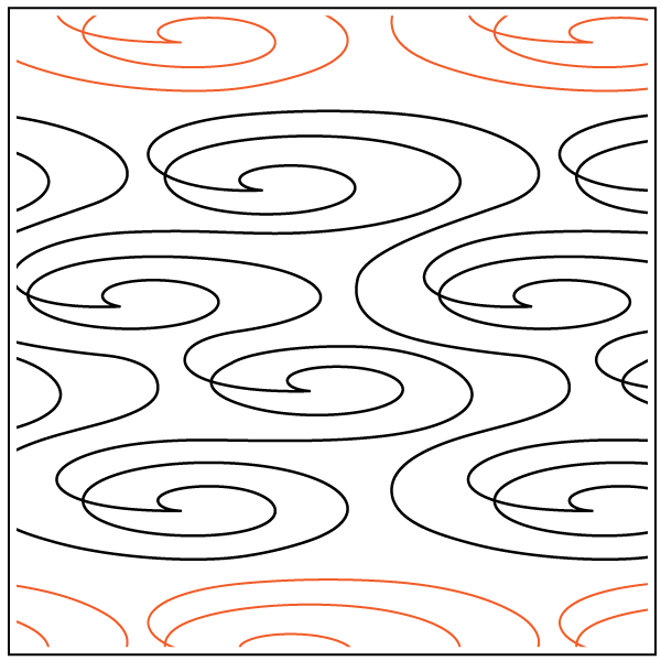 Longarm Pattern (not for sale): LakeRidge's Puddles