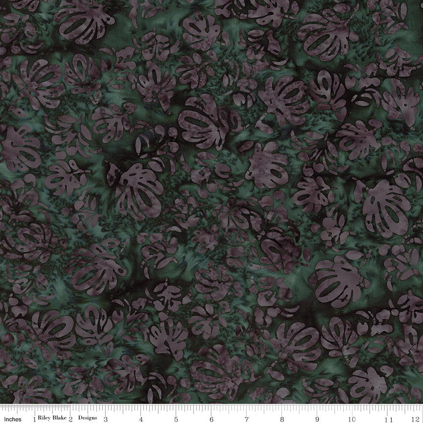 Legacy Expressions Batik Quilt Fabric - Dark Vintage Green - BT23674-328