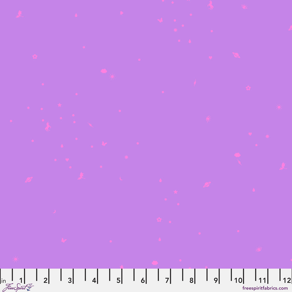 Legendary Cotton Lawn Fabric by Tula Pink - Charmed in Dusk Purple - 54" COTTON LAWN - CLTP005.DUSK