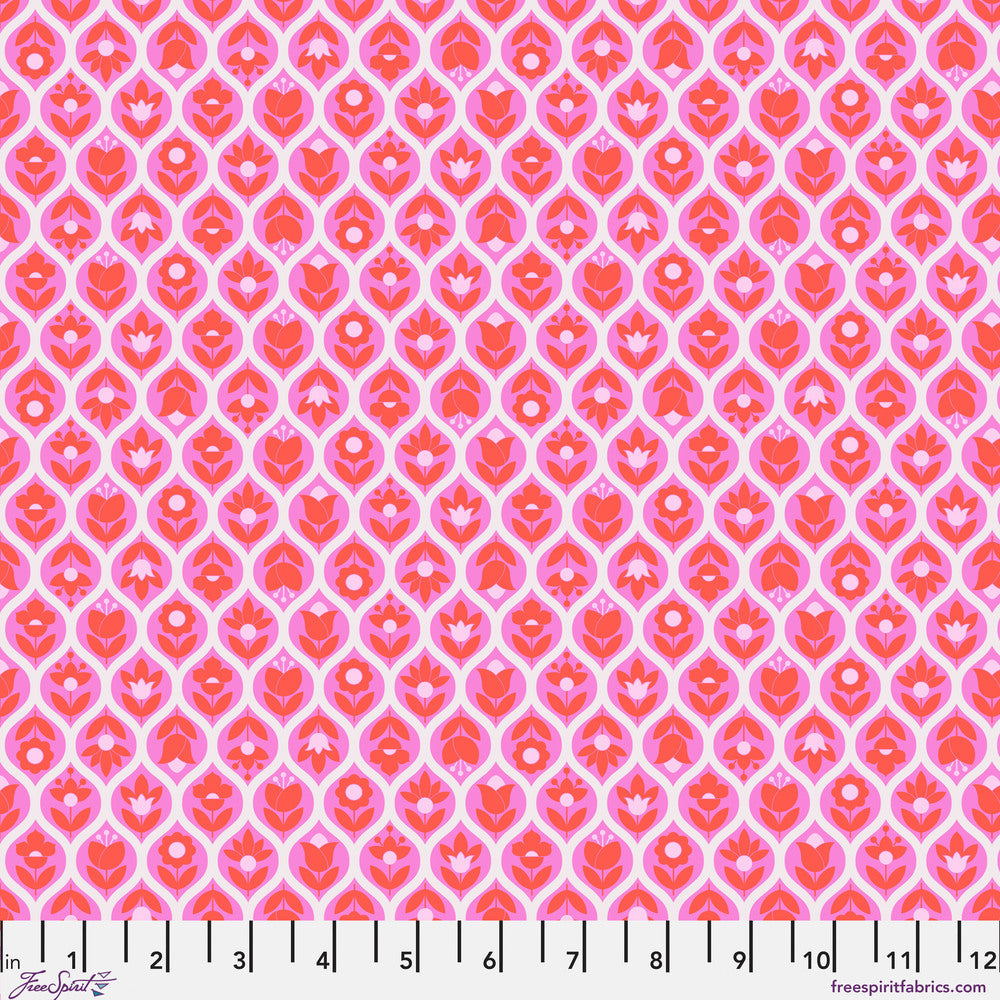 Legendary Quilt Fabric by Tula Pink - Beg Your Garden in Wild Orchid Pink - PWTP288.WILDORCHID