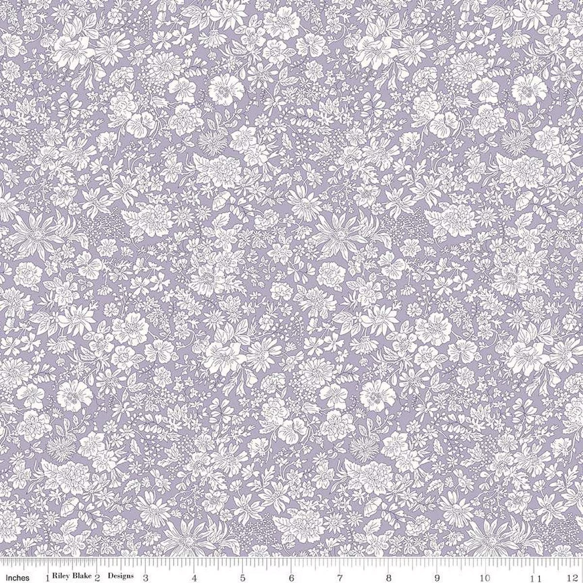 Liberty Emily Belle Quilt Fabric - Emily Belle in Mauve Purple - 01666404A
