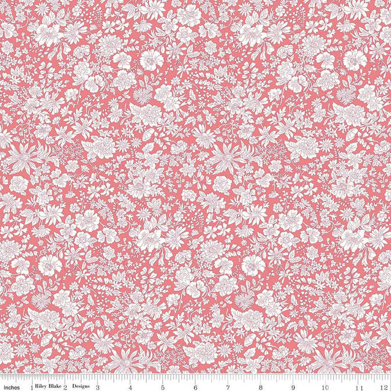 Liberty Emily Belle Quilt Fabric - Emily Belle in Watermelon Pink - 0166407A