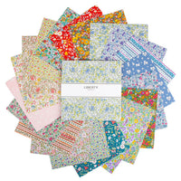 Liberty Everlasting Quilt Fabric - 5" Stacker - set of 42 5" squares - 0166SQ-EV-5