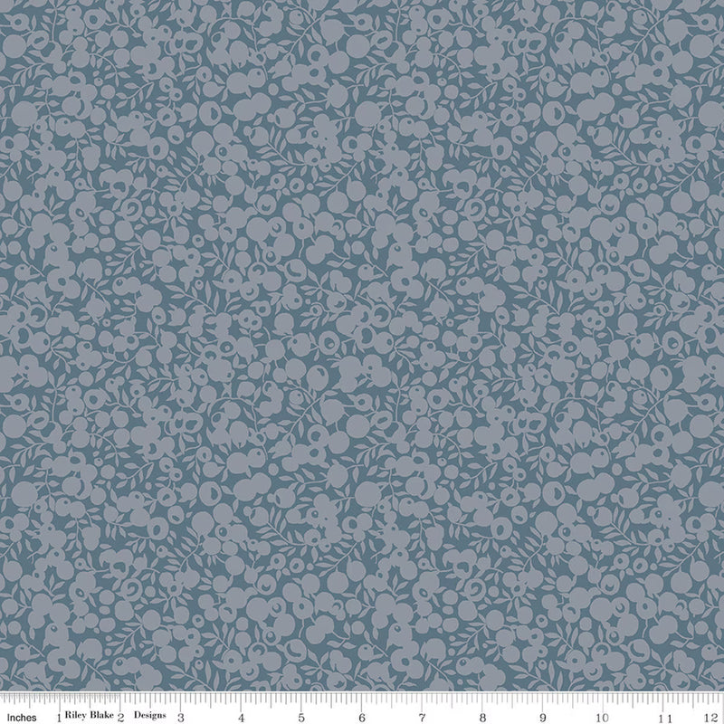 Liberty Quilt Fabric - Wiltshire Shadow in Denim Blue - 04775695Z