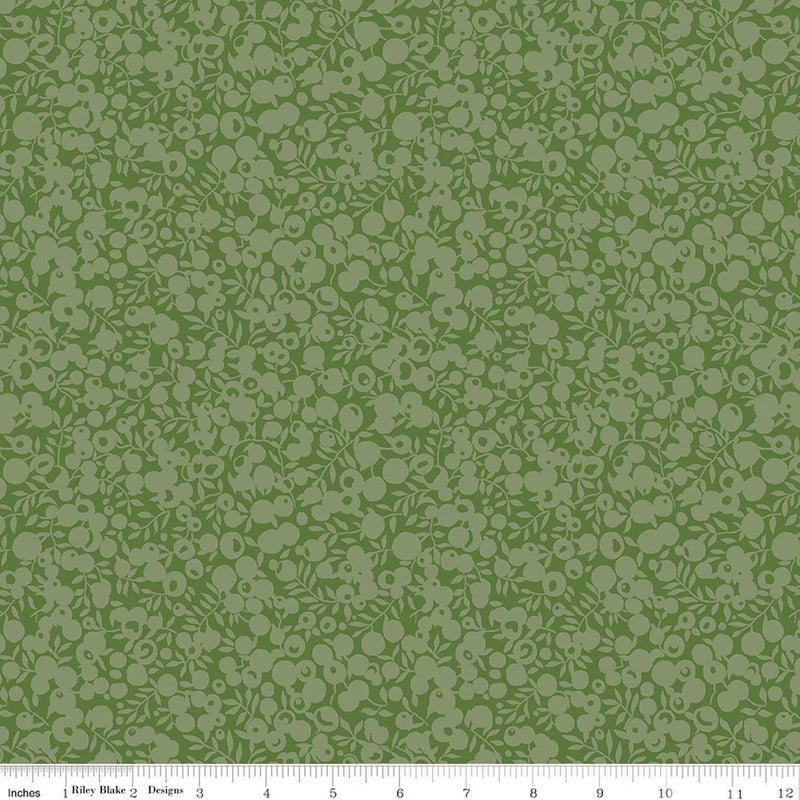 Liberty Quilt Fabric - Wiltshire Shadow in Leaf Green - 04775709Z