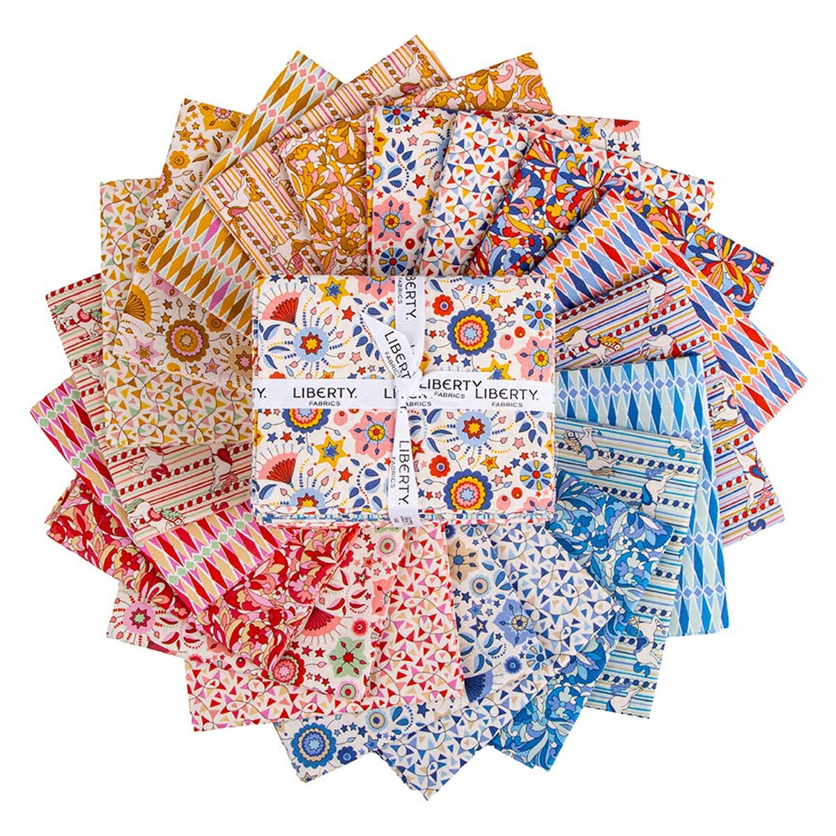 Liberty Summer Fair Quilt Fabric - 20 piece Fat Quarter Bundle - 0166FQ-SF-20