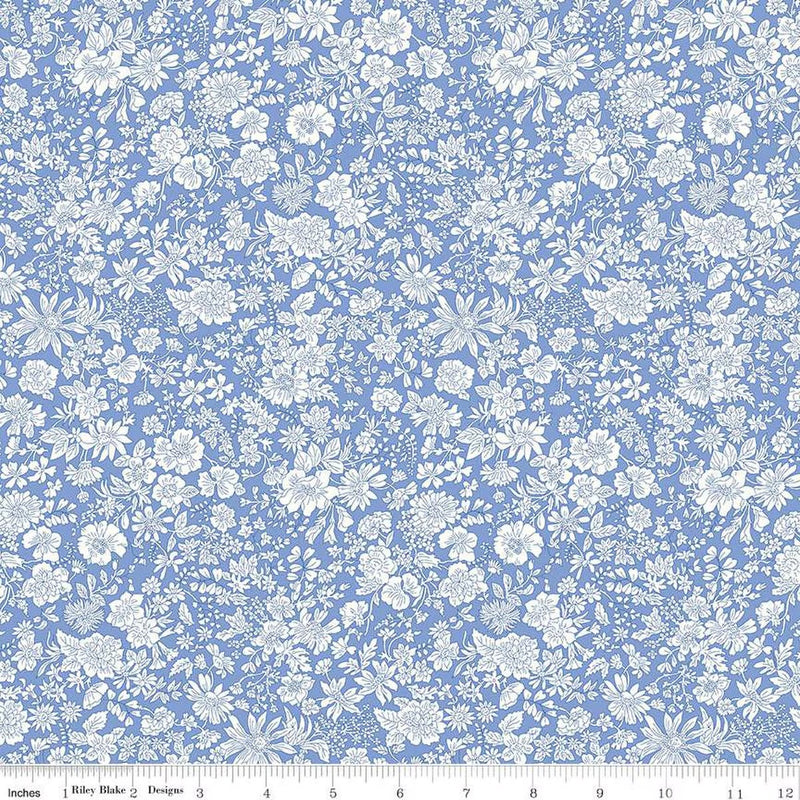 Liberty Emily Belle Quilt Fabric - Emily Belle in Marine Blue - 01666409A