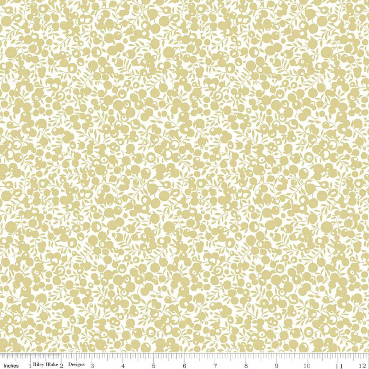 Liberty Merry and Bright Quilt Fabric - Wiltshire Shadow in Gold/White Sparkle - 04775755B
