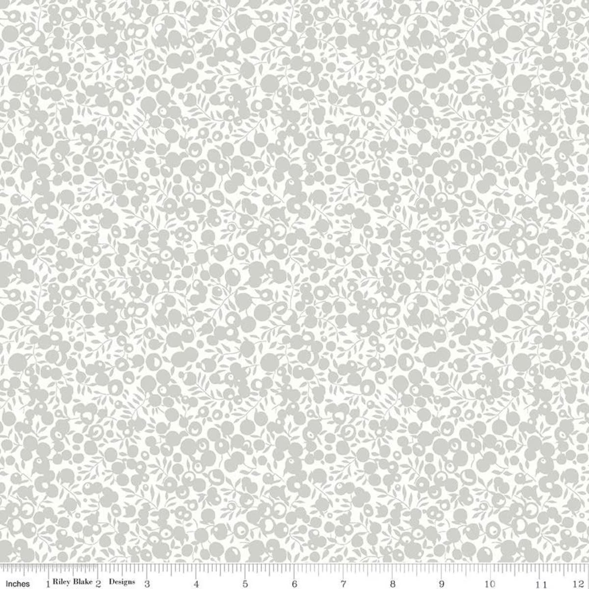 Liberty Quilt Fabric - Wiltshire Shadow in Silver/White Sparkle - 04775755A