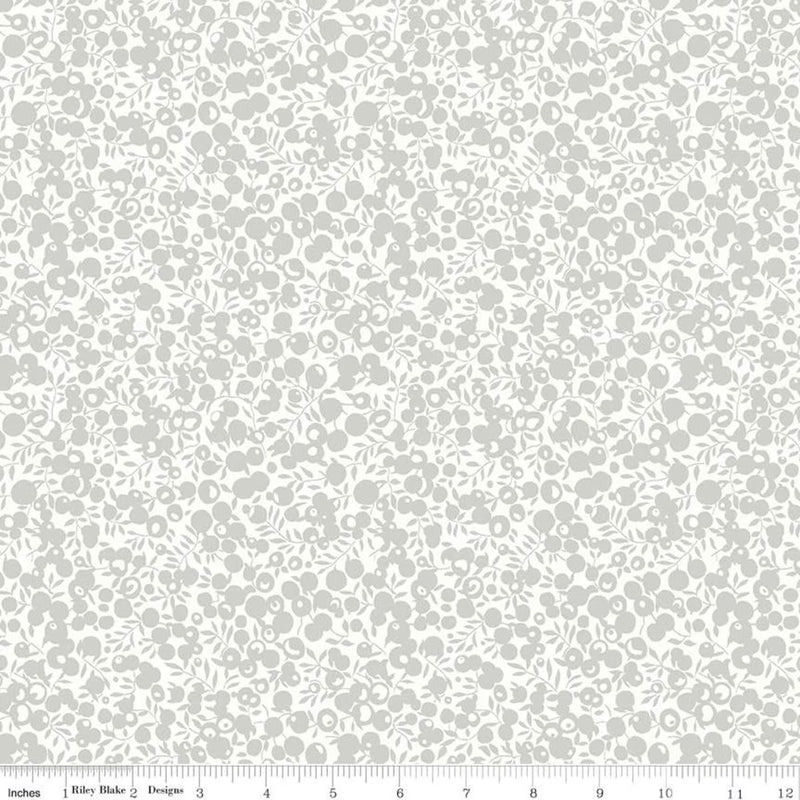 Liberty Quilt Fabric - Wiltshire Shadow in Silver/White Sparkle - 04775755A