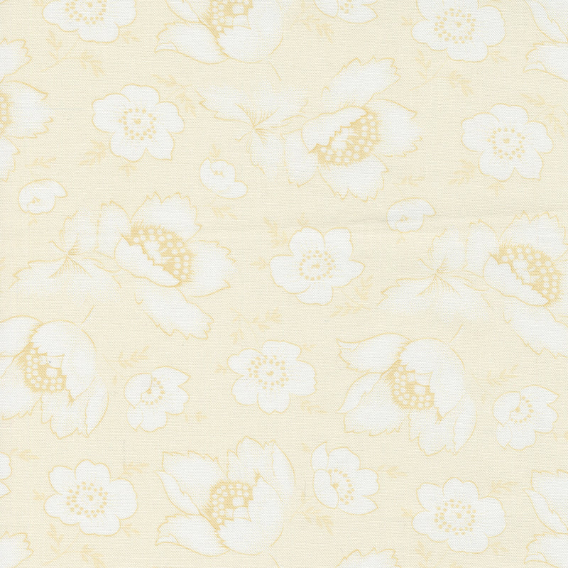 Linen Cupboard Quilt Fabric - Fresh Linen in Ivory - 20481 12