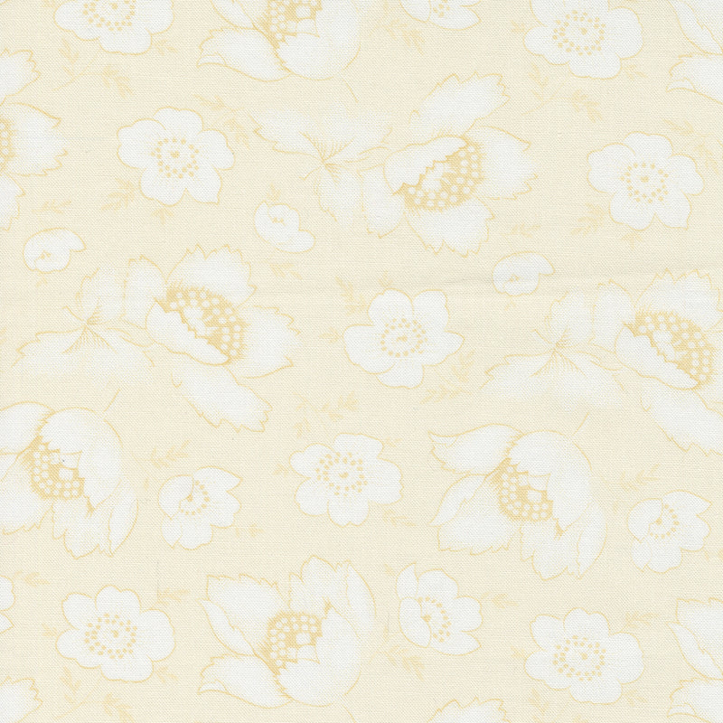 Linen Cupboard Quilt Fabric - Fresh Linen in Ivory - 20481 12