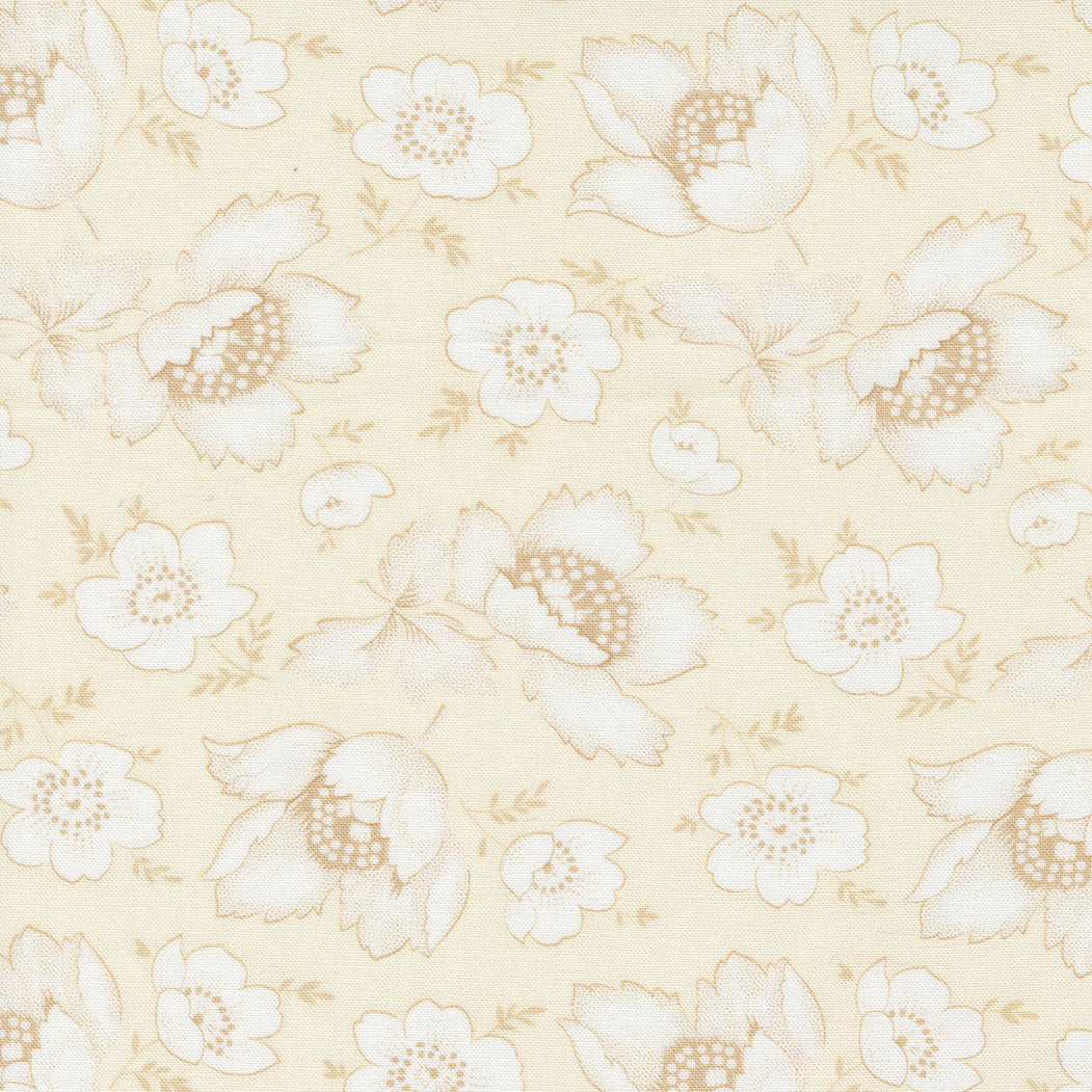 Linen Cupboard Quilt Fabric - Fresh Linen in Ivory/Latte Tan - 20481 22