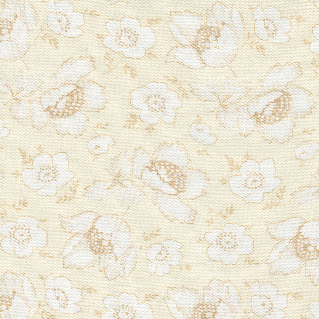 Linen Cupboard Quilt Fabric - Fresh Linen in Ivory/Latte Tan - 20481 22