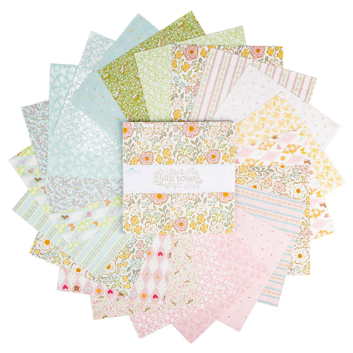 Little Posies Quilt Fabric - 10" Stacker - set of 42 10" squares - 10-18320-42