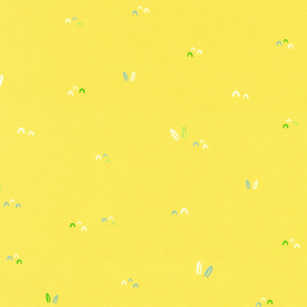 Little Safari Quilt Fabric - Little Grasses in Duckling Yellow - SRKD-22356-406 DUCKLING