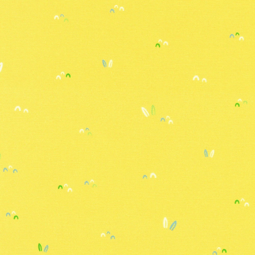 Little Safari Quilt Fabric - Little Grasses in Duckling Yellow - SRKD-22356-406 DUCKLING