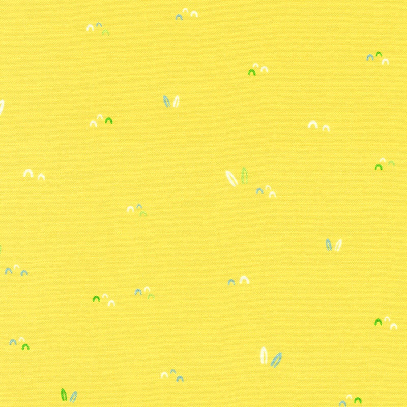 Little Safari Quilt Fabric - Little Grasses in Duckling Yellow - SRKD-22356-406 DUCKLING