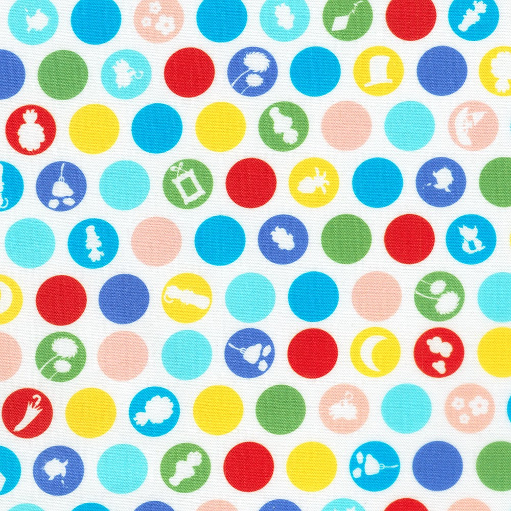 Little Seuss Quilt Fabric - Dots in Multi - ADED-23527-205 MULTI