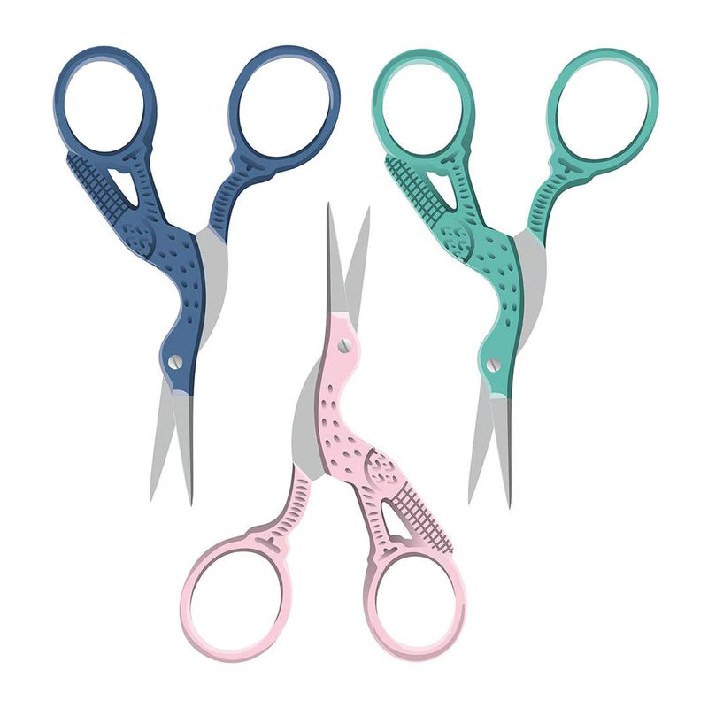 Lori Holt Stork Embroidery Scissors from Riley Blake Designs - 3.5" - ST30026