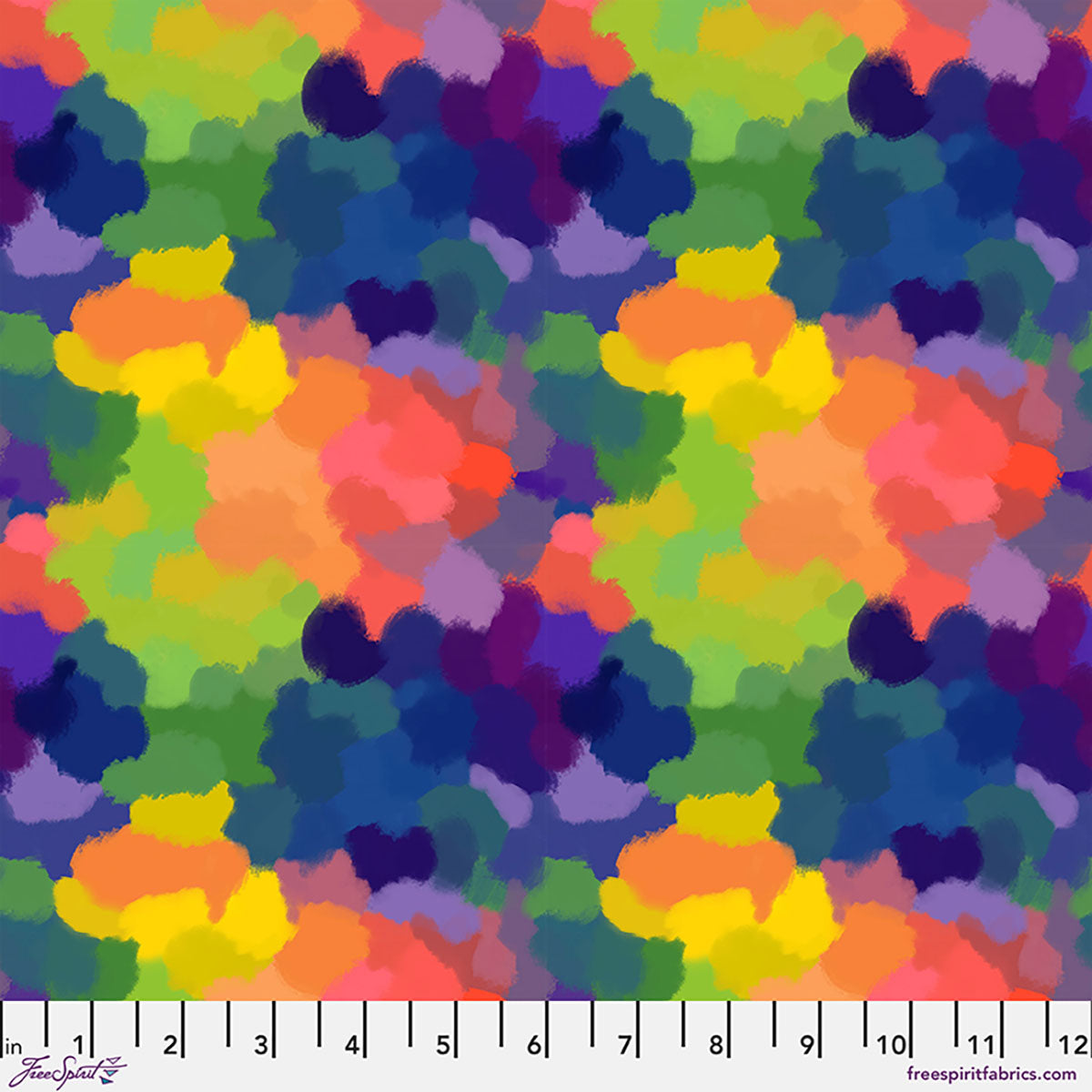 Love Under the Stars Quilt Fabric - Color Puddles in Multi - PWKT061.XMULTI