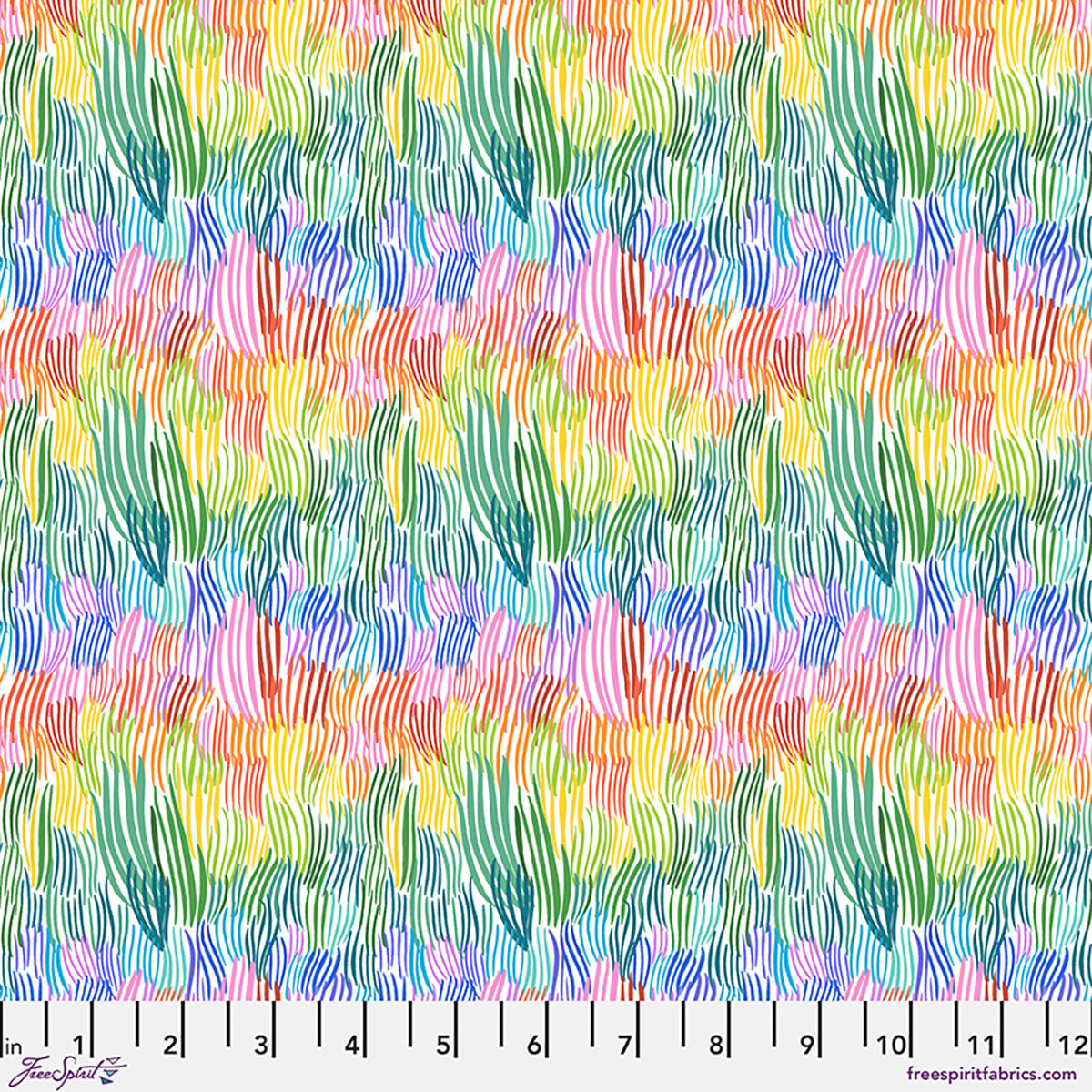 Love Under the Stars Quilt Fabric - Grassfields in White - PWKT058.XWHITE