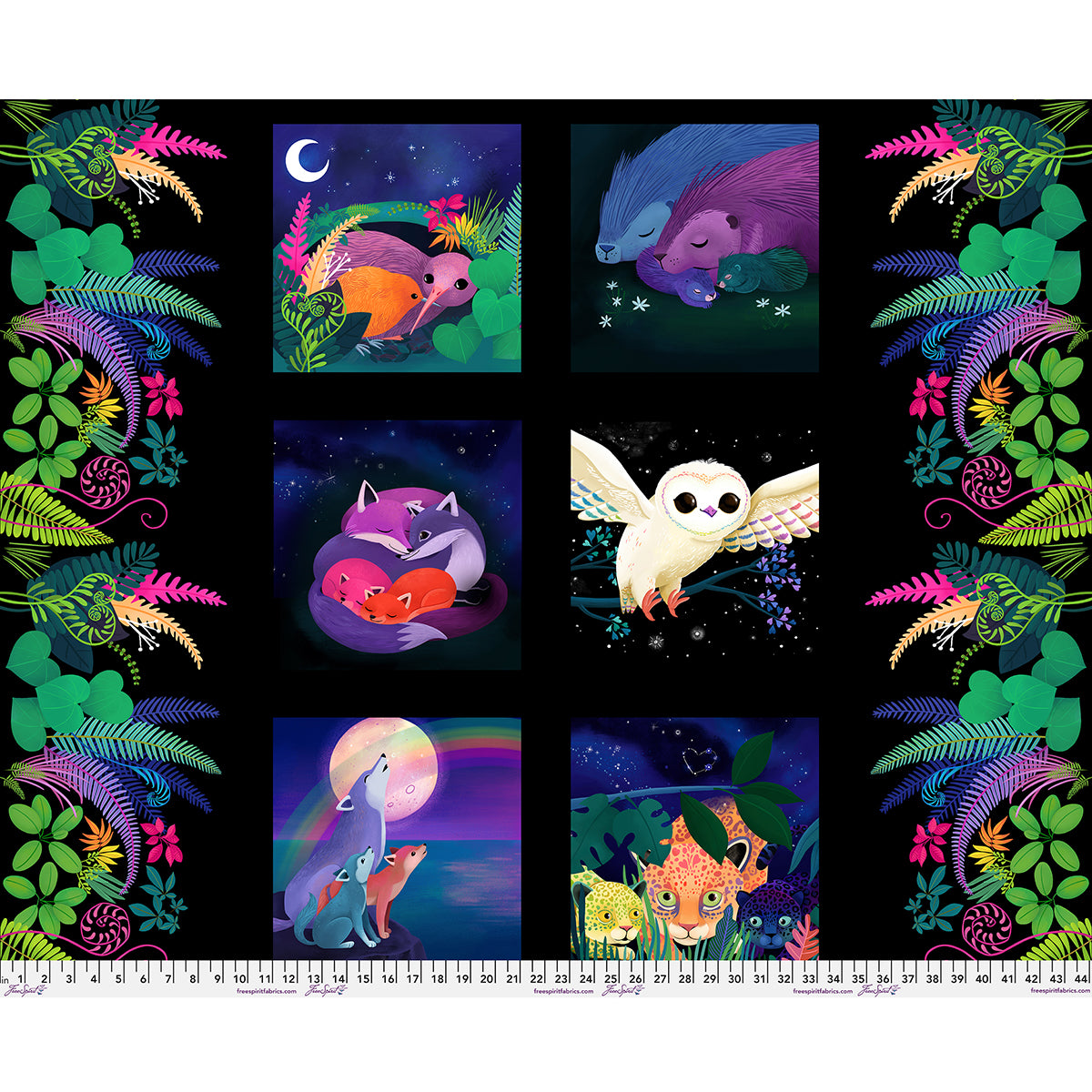 Love Under the Stars Quilt Fabric - Love Under the Stars Panel - PWKT047.XPANEL - SOLD AS A 36" PANEL