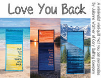 Digital Download: Love You Back Quilt Pattern
