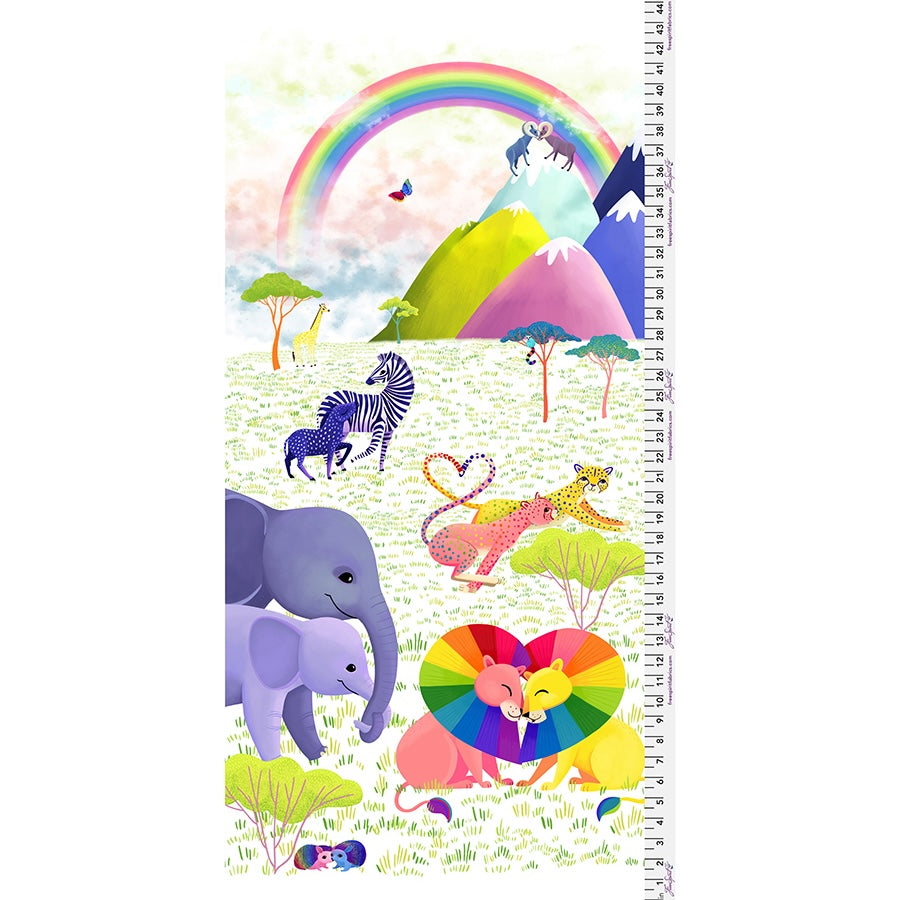 Love in the Wild Quilt Fabric - Love in the Wild Panel - PWKT046.XPANEL - SOLD AS A 24" PANEL