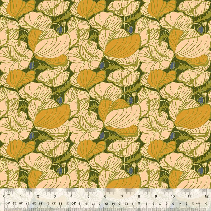 Lush Life Quilt Fabric - Lush in Olive Green - 54714-7