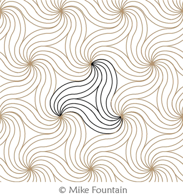 Longarm Pattern (not for sale): Mike's Swoosh