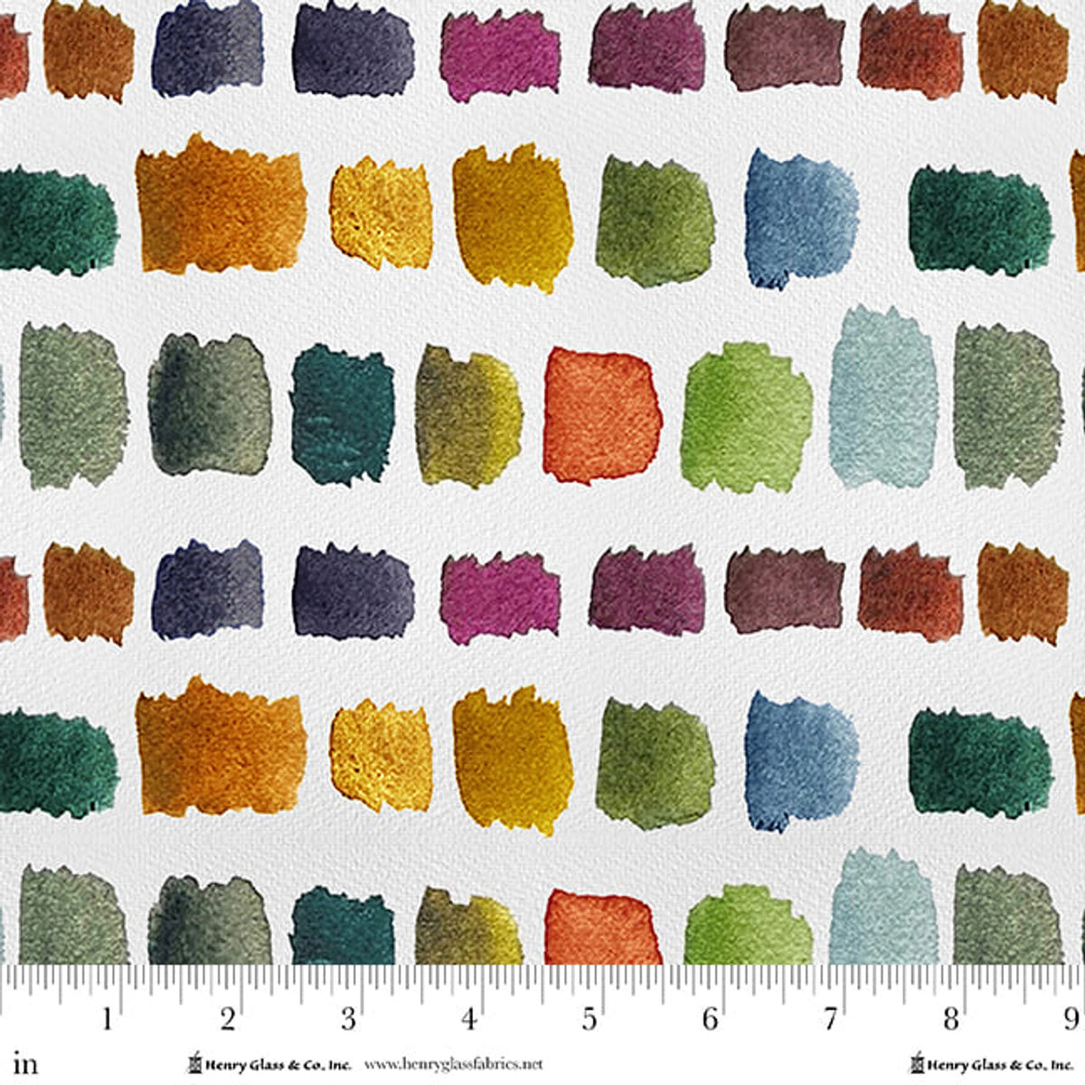 Magical Desert Quilt Fabric - Watercolor Swatches in Tertiary Multi - 2074-107