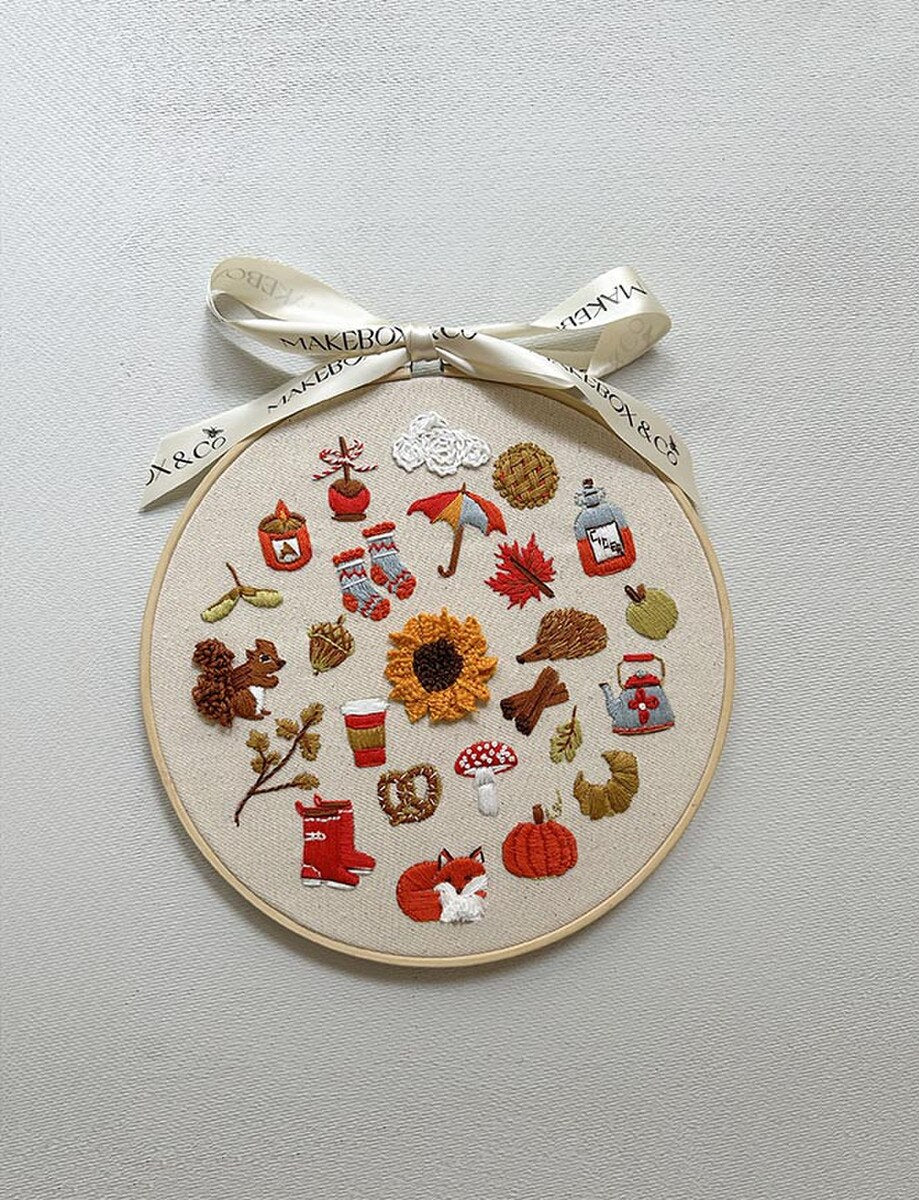 MakeBox & Co. Autumn Stitches Embroidery Kit - KT001-87003