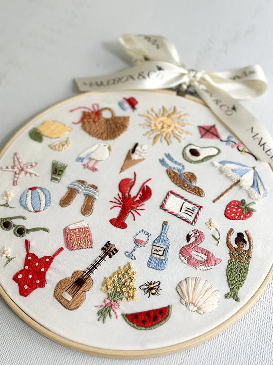 MakeBox & Co. Summer Stitches Embroidery Kit - KT001-87010