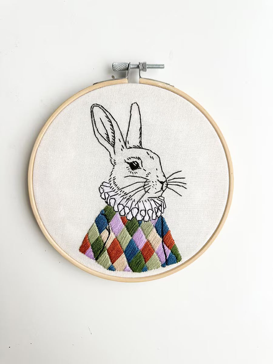MakeBox & Co. White Rabbit Embroidery Kit - KT001-87163