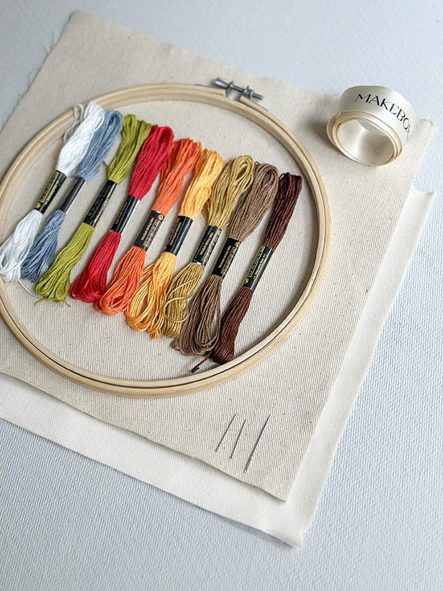 MakeBox & Co. Autumn Stitches Embroidery Kit - KT001-87003