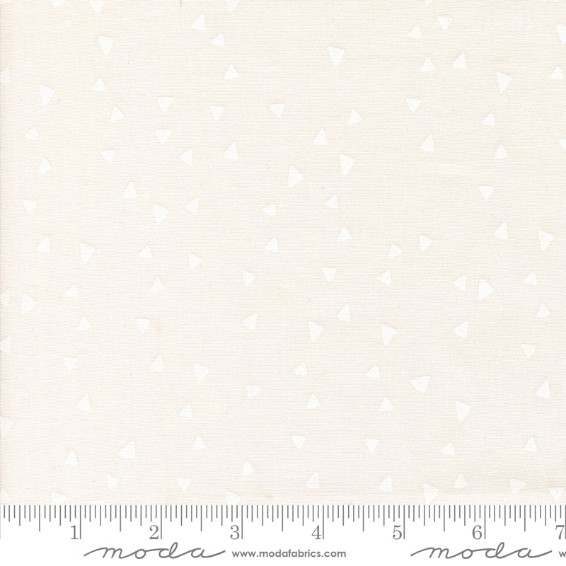 Maker's Delight Quilt Fabric - Trimmings in White on White - 28105 31