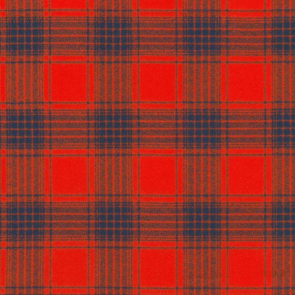 Mammoth Flannel Game Day Quilt Fabric - Red Plaid (Red/Blue) - SRKF-24169-3 RED