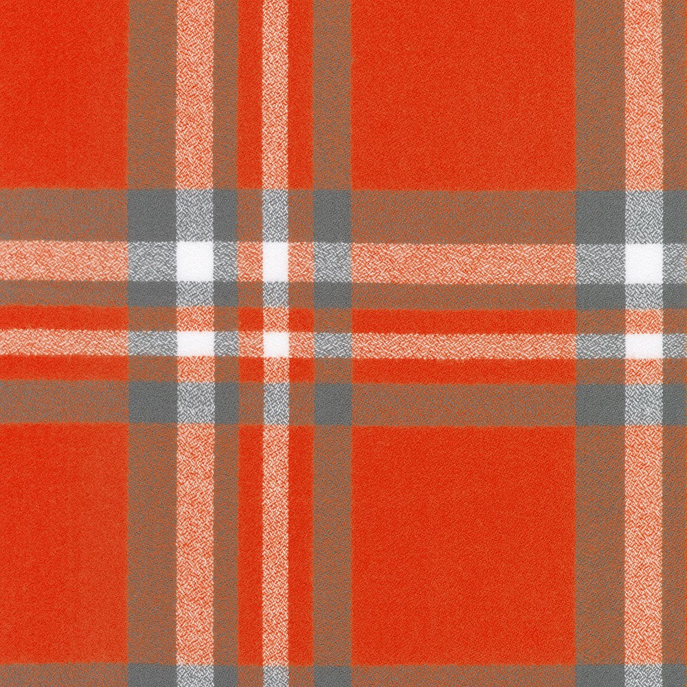 Mammoth Flannel Game Day Quilt Fabric - Scarlet Plaid (Red/Gray) - SRKF-24167-93 SCARLET