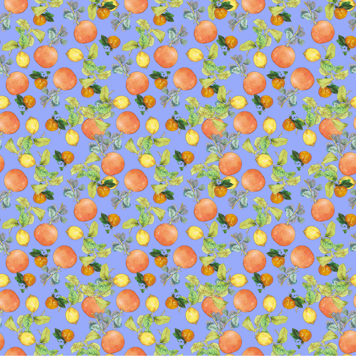 Margo Quilt Fabric - Citrus in Blue - 90800-40