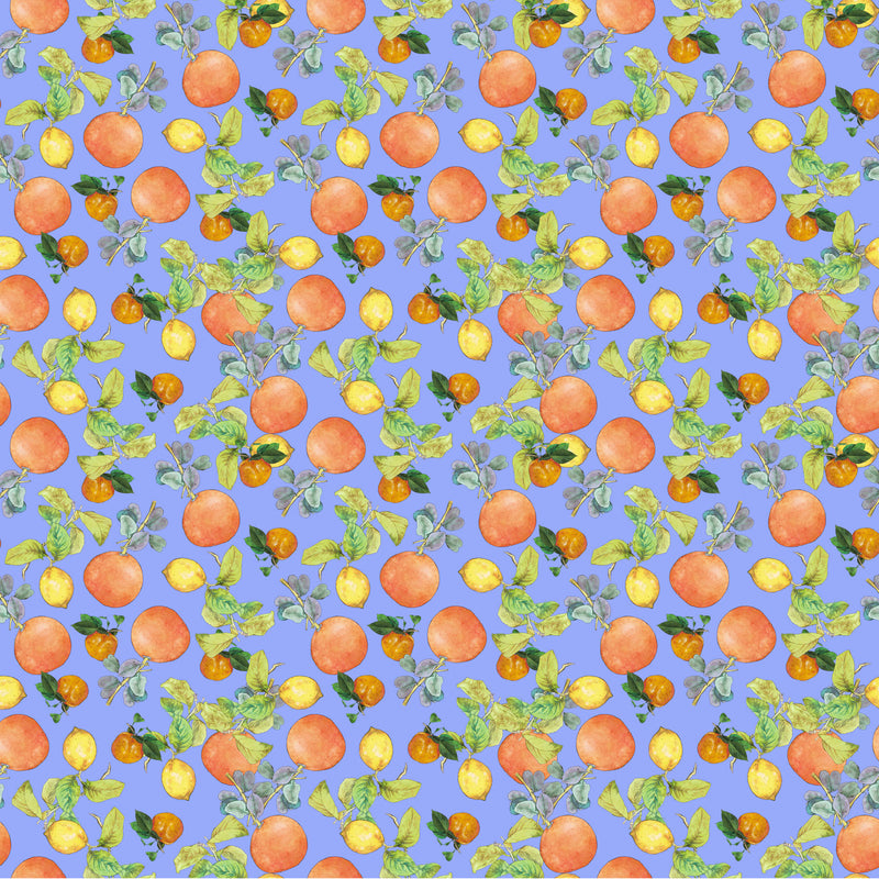 Margo Quilt Fabric - Citrus in Blue - 90800-40
