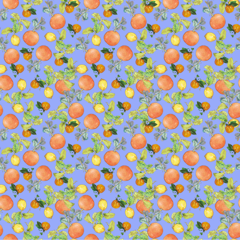 Margo Quilt Fabric - Citrus in Blue - 90800-40