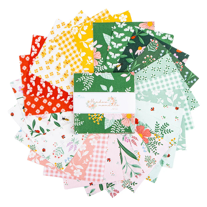 Meadow Moments Quilt Fabric - 5" Stacker - set of 42 5" squares - 5-17230-42