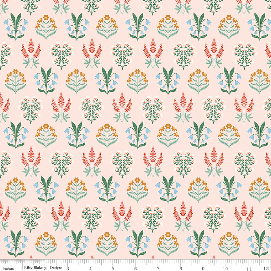Meadow Moments Quilt Fabric - Blossom Trail in Pink - C17233-PINK