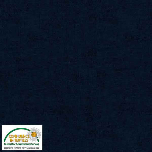 Melange Quilt Fabric - Textured Blender in Deep Blue - 4509-602