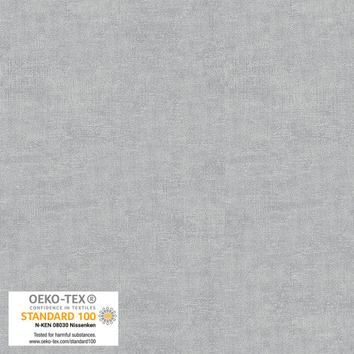 Melange Quilt Fabric - Textured Blender in Silver - 4509-909