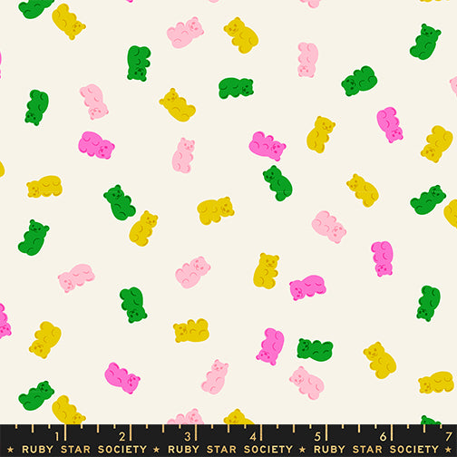 Merry Happy Quilt Fabric by Ruby Star Society - Merry Gummies in Natural Cream - RS3104 11