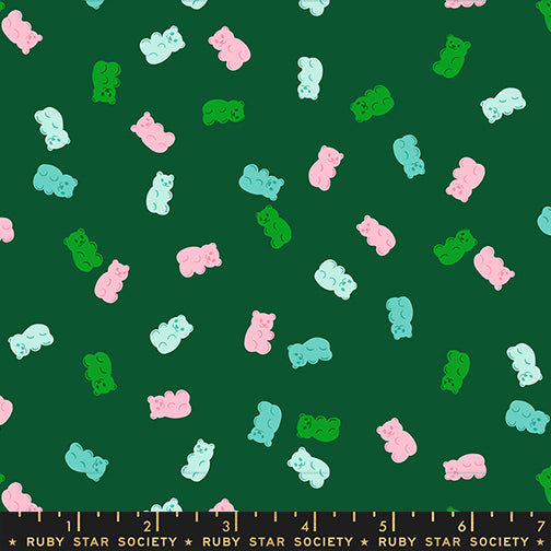 Merry Happy Quilt Fabric by Ruby Star Society - Merry Gummies in Jade Green - RS3104 14