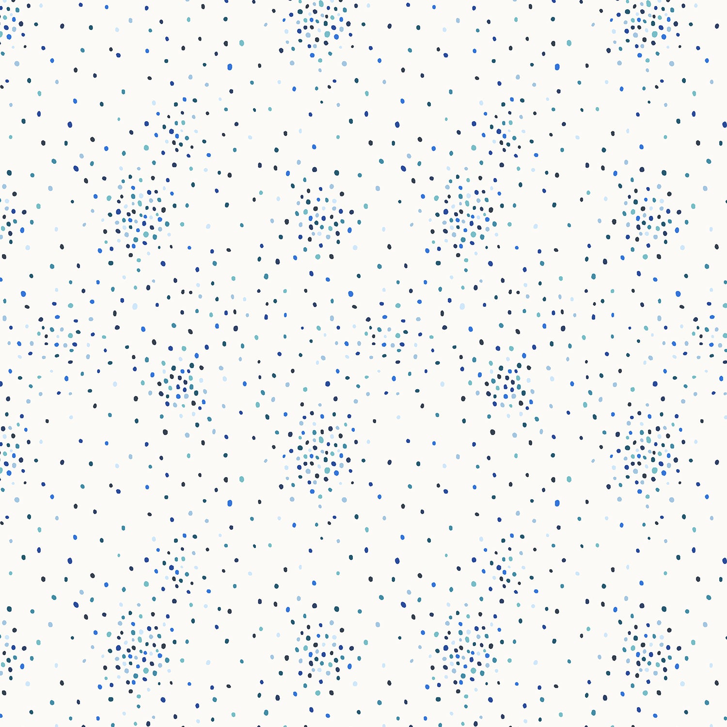 Miniature Minis Dapple Dots Quilt Fabric - Dots in Blue/White - RJ1705-BW8